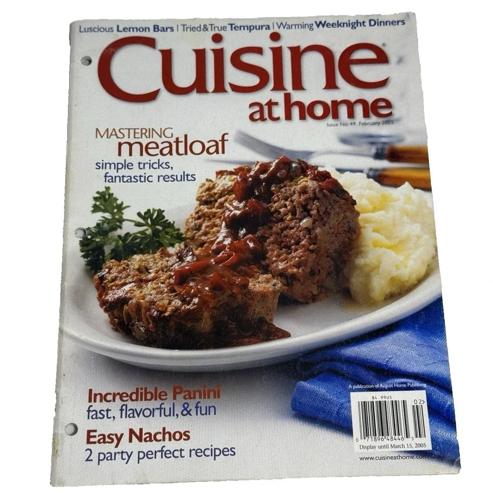 Cuisine at Home Food Magazine Lot of 8 Issues Weeknight Sunday Dinners Easy